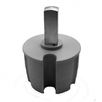 Antriebszapfen grau 60mm mit 4-kant 13x13mm